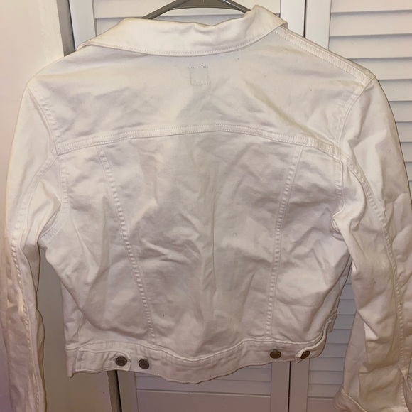GAP women’s white cropped denim jacket - Picture 4 of 7
